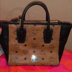 Mcm handbag with shoulder straps